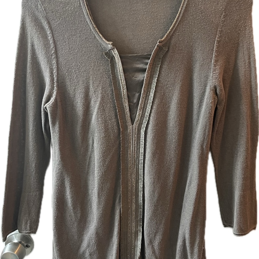 Olsen tunic silk and other fabric